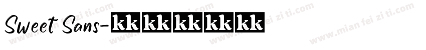 Sweet Sans字体转换